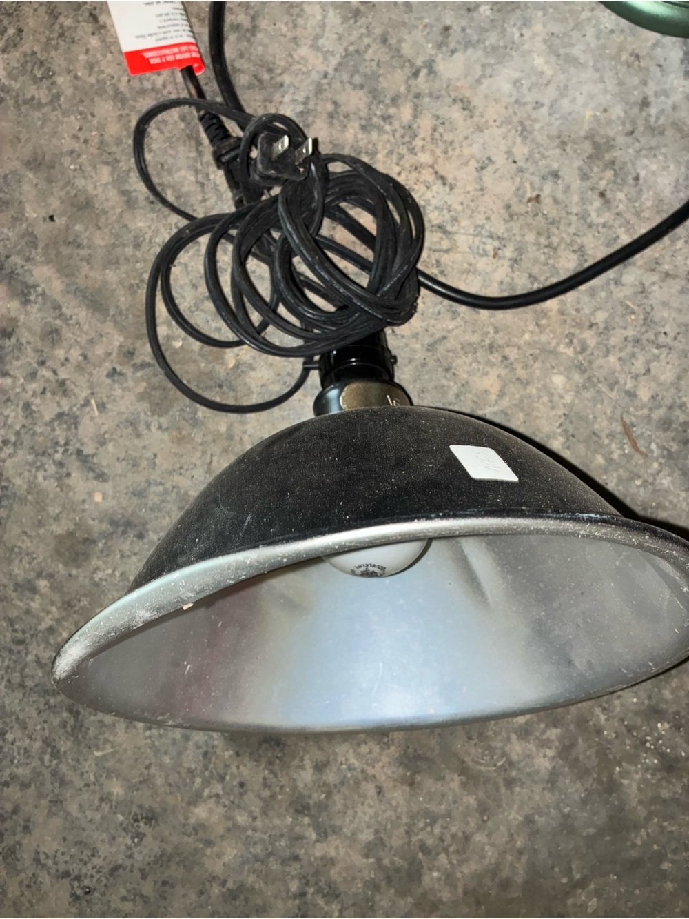 Black Metal Hanging Plug In Lamp - Home Accent Lighting